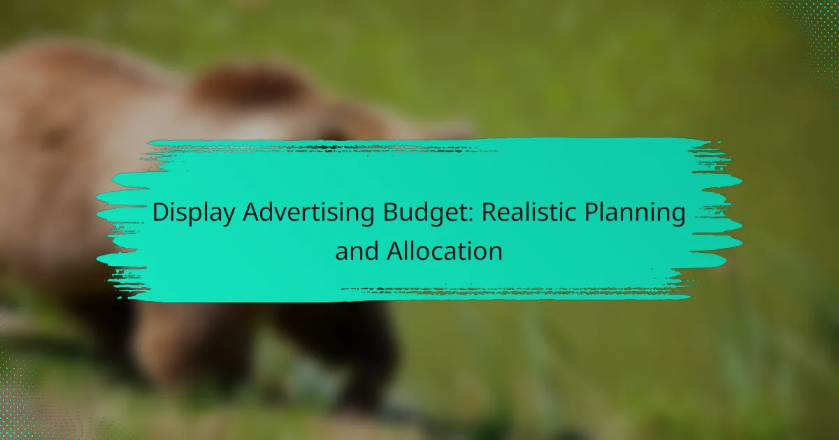 Displeja reklāmas budžets: reālistiska plānošana un sadale