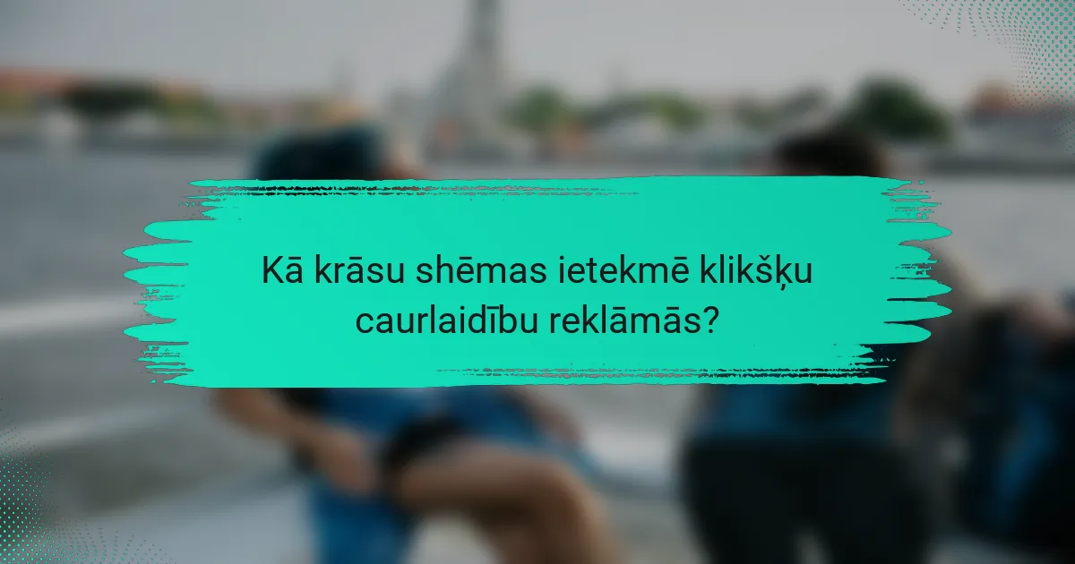 Kā krāsu shēmas ietekmē klikšķu caurlaidību reklāmās?