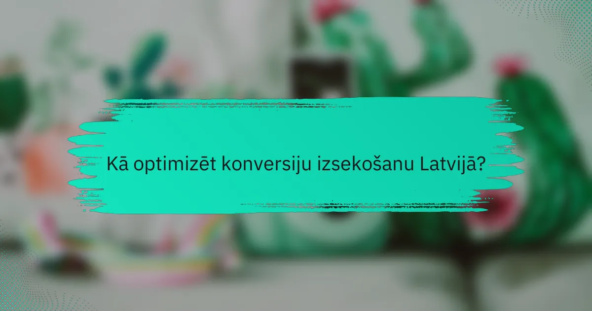 Kā optimizēt konversiju izsekošanu Latvijā?